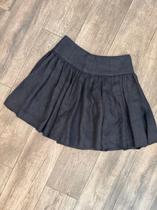 Opening Ceremony Dresses & Skirts - Opening Ceremony Black Linen Skater Skirt with pockets